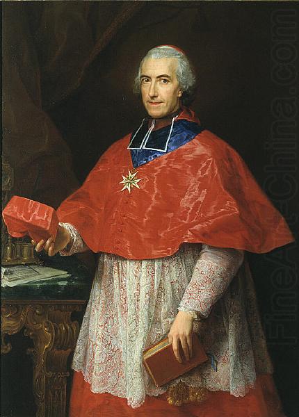 Pompeo Batoni Portrait of Cardinal Jean Francois Joseph de Rochechouart china oil painting image